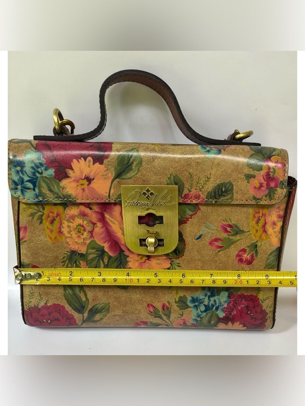 VNT Patricia Nash Carisbrooke Satchel in Victorian Garden - Picture 11 of 12